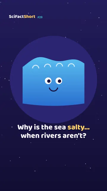 Why is the sea salty when rivers aren't? Watch the SciFact Short
